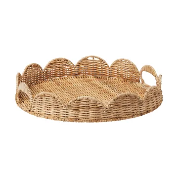 Round Scallop bandeja - Natural, 40 cm - Pick a Poppy