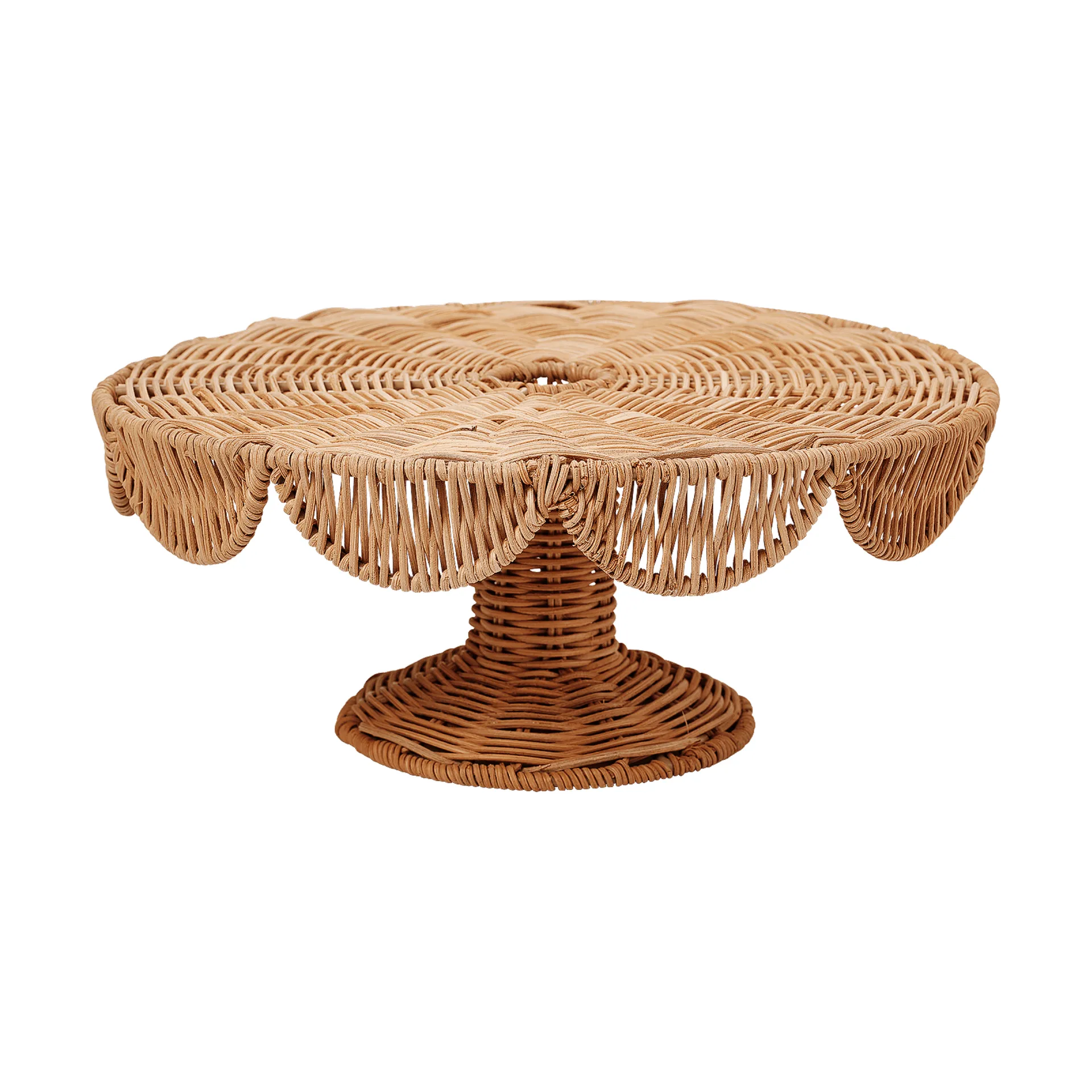 Scallop Cake fuente para servir pasteles, Natural, 30x12 cm Pick a Poppy