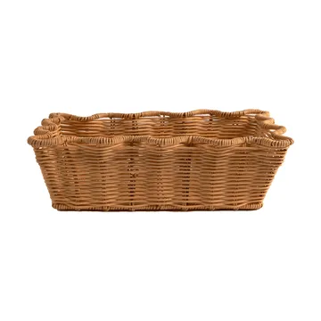 Scallop Rattan cesta - Natural, 20x30 cm - Pick a Poppy