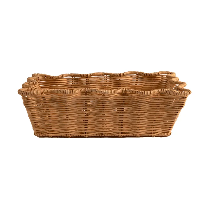 Scallop Rattan cesta - Natural, 20x30 cm - Pick a Poppy