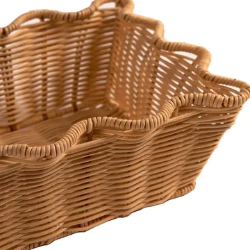 Scallop Rattan cesta - Natural, 20x30 cm - Pick a Poppy