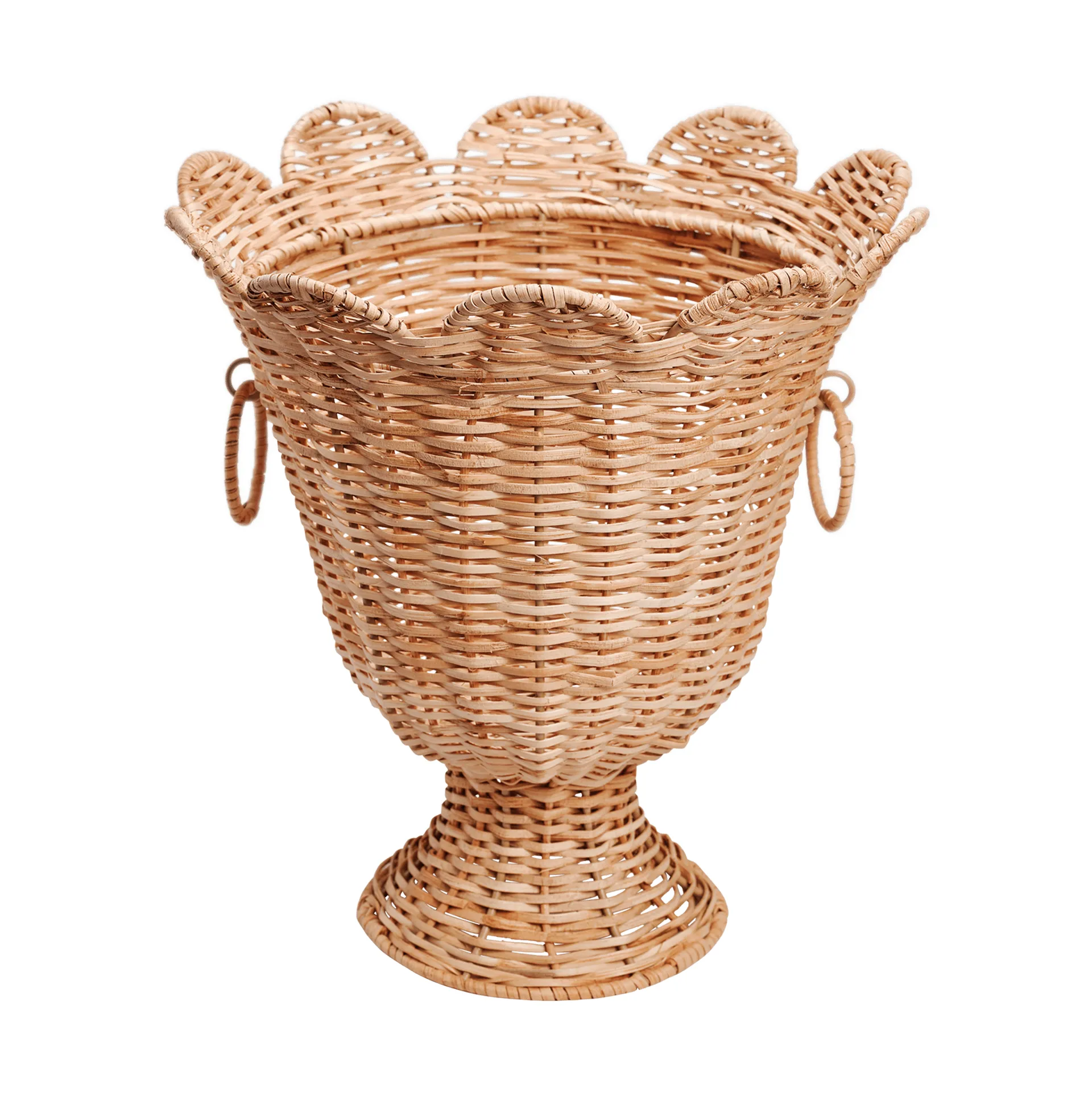 Scallop Rattan jarrón, Natural, 30x31 cm Pick a Poppy