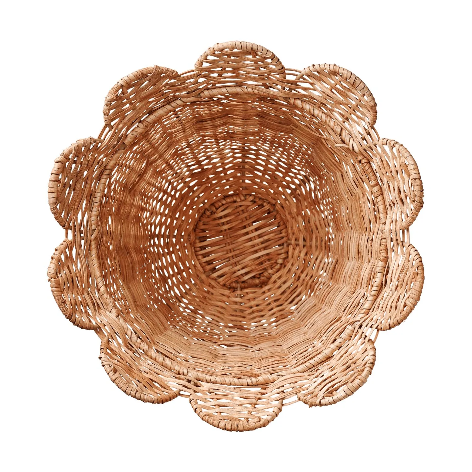 Scallop Rattan jarrón, Natural, 30x31 cm Pick a Poppy