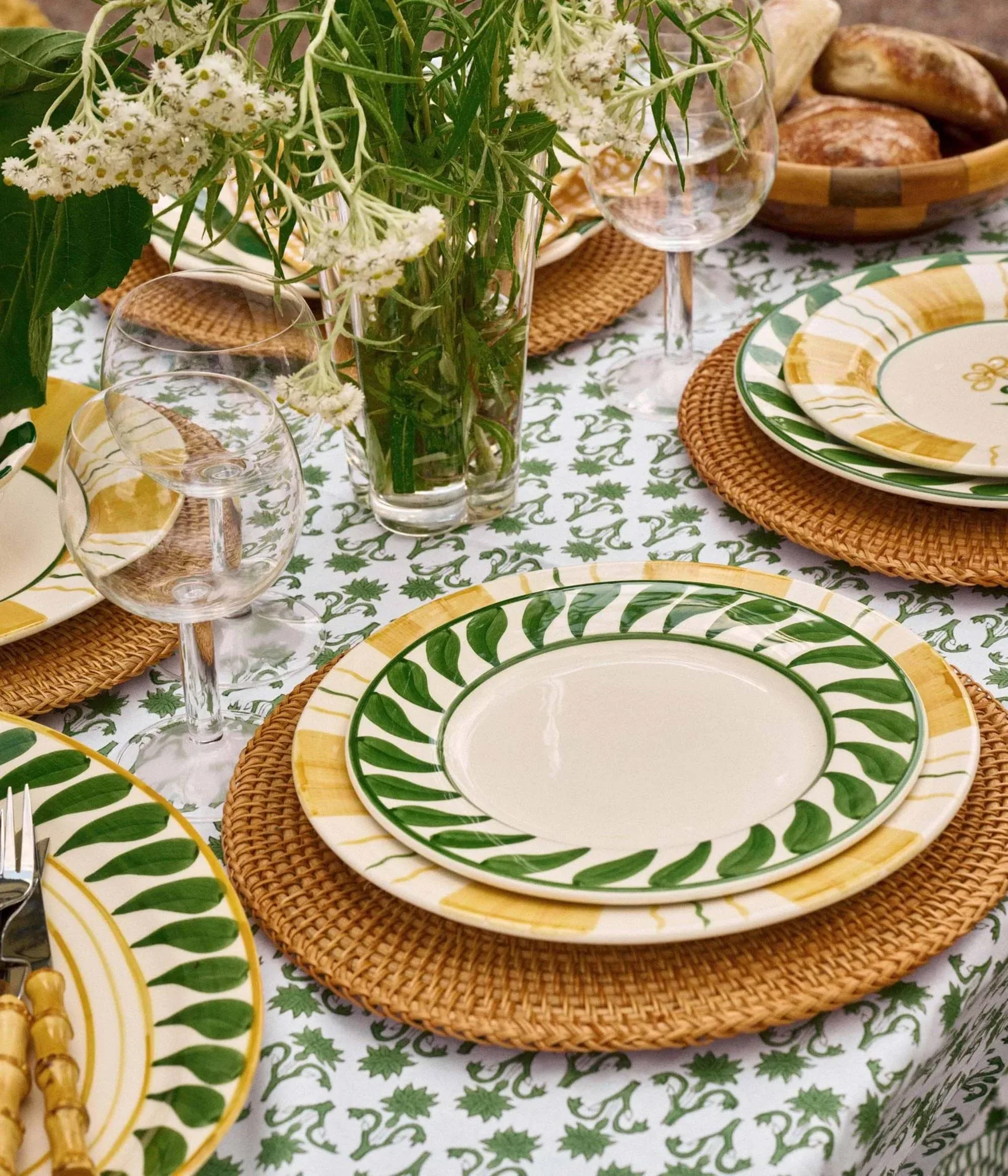 Swirl plato de ensalada, Verde, 22 cm Pick a Poppy