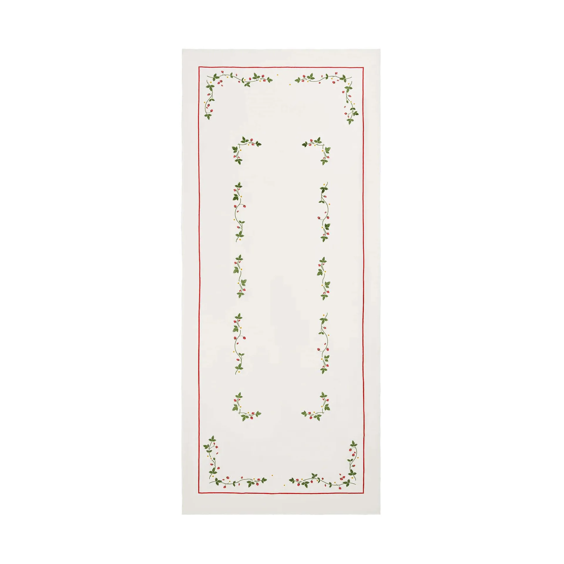 Wild Strawberry mantel de mesa, Red, 350x150 cm Pick a Poppy