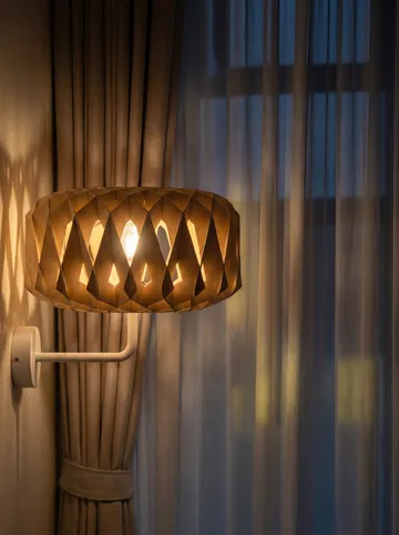 Aplique de pared Signature 25 - Abedul, Ø28 × 15,5 cm - Pilke