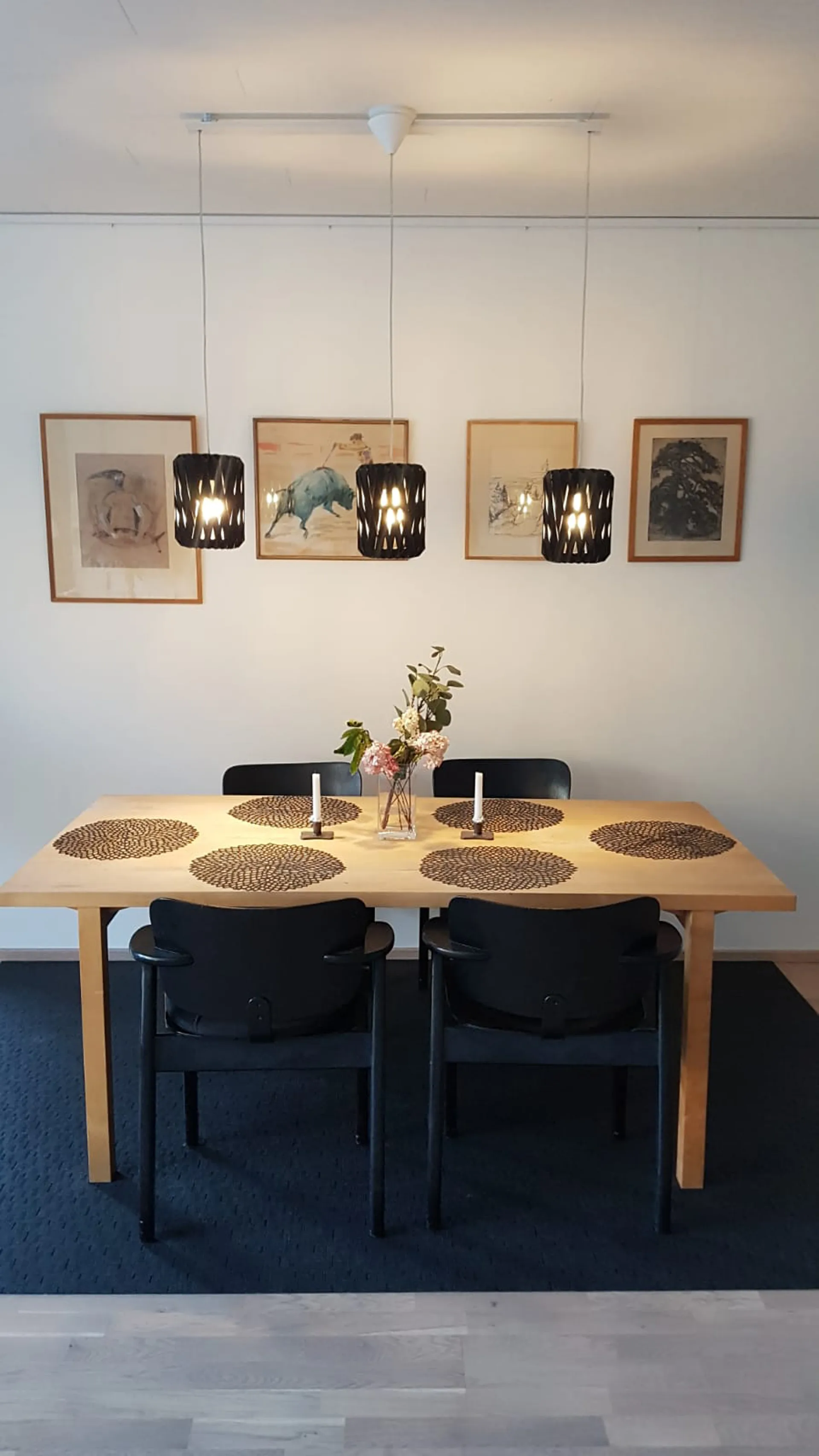 Lámpara colgante Pilke Signature Ø18 cm, negro Pilke