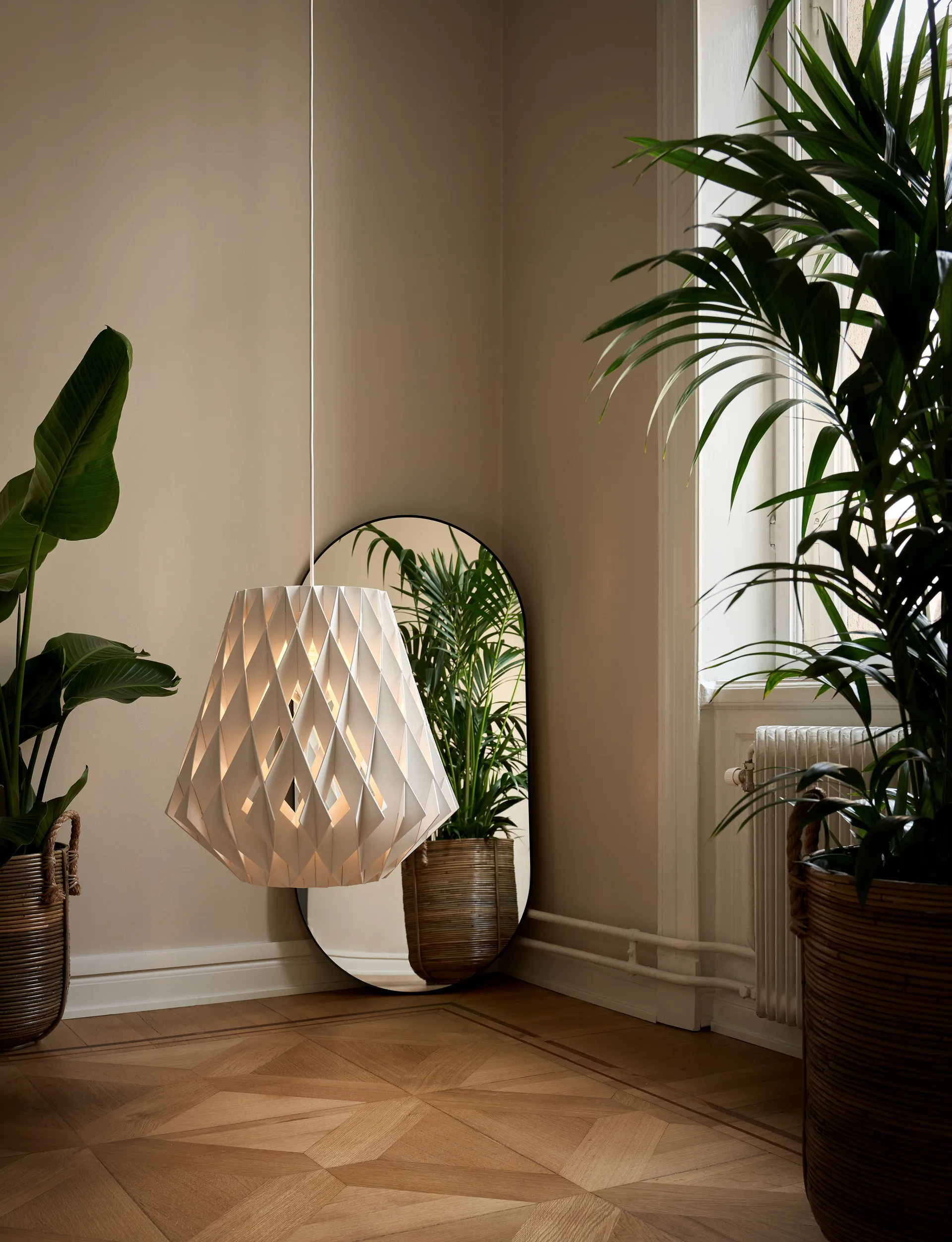 Lámpara colgante Pilke Signature Ø50 cm, blanco Pilke