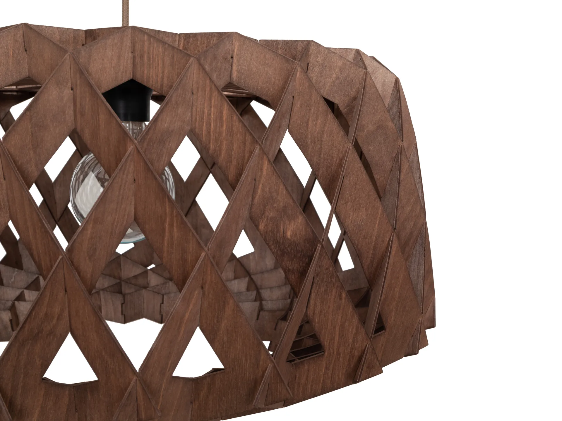 Lámpara colgante Pilke Signature Ø60 cm, Marrón Pilke