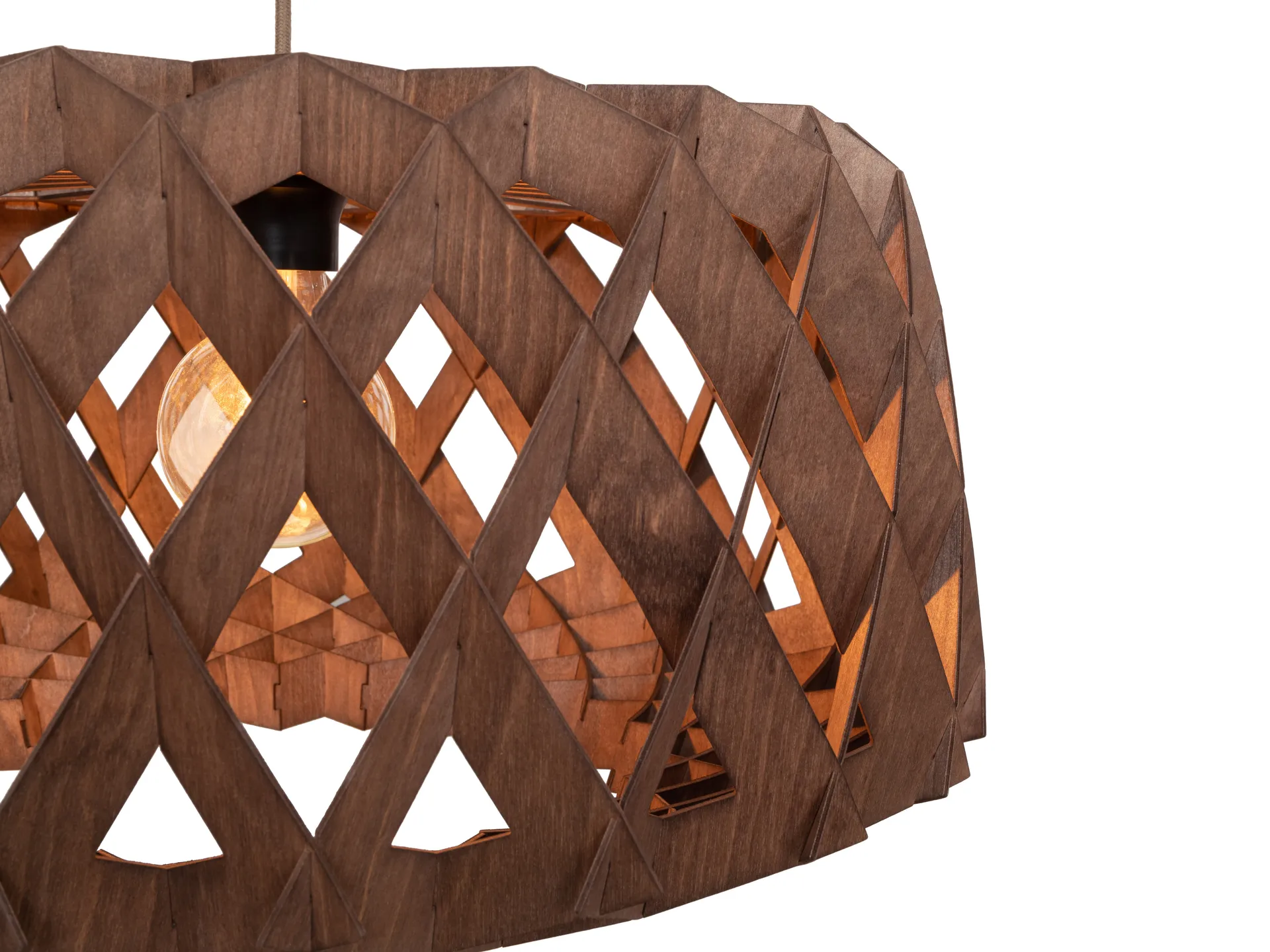 Lámpara colgante Pilke Signature Ø60 cm, Marrón Pilke