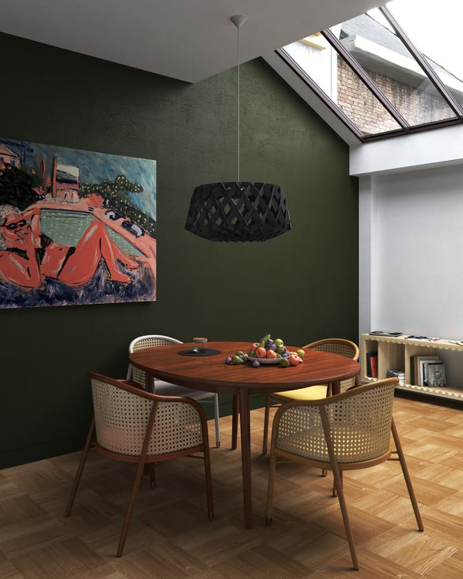 Lámpara colgante Pilke Signature Ø60 cm, negro Pilke