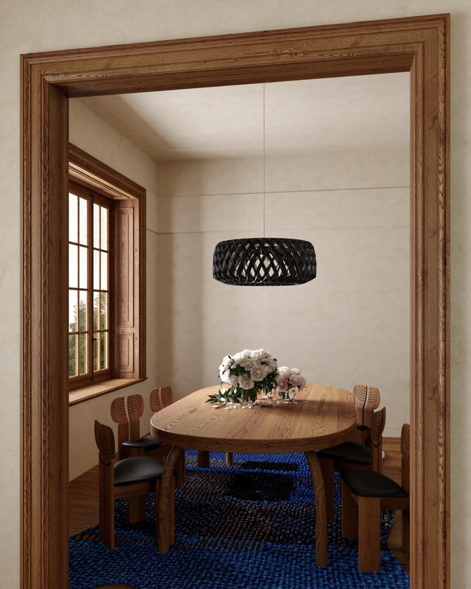 Lámpara colgante Pilke Signature Ø80 cm, negro Pilke