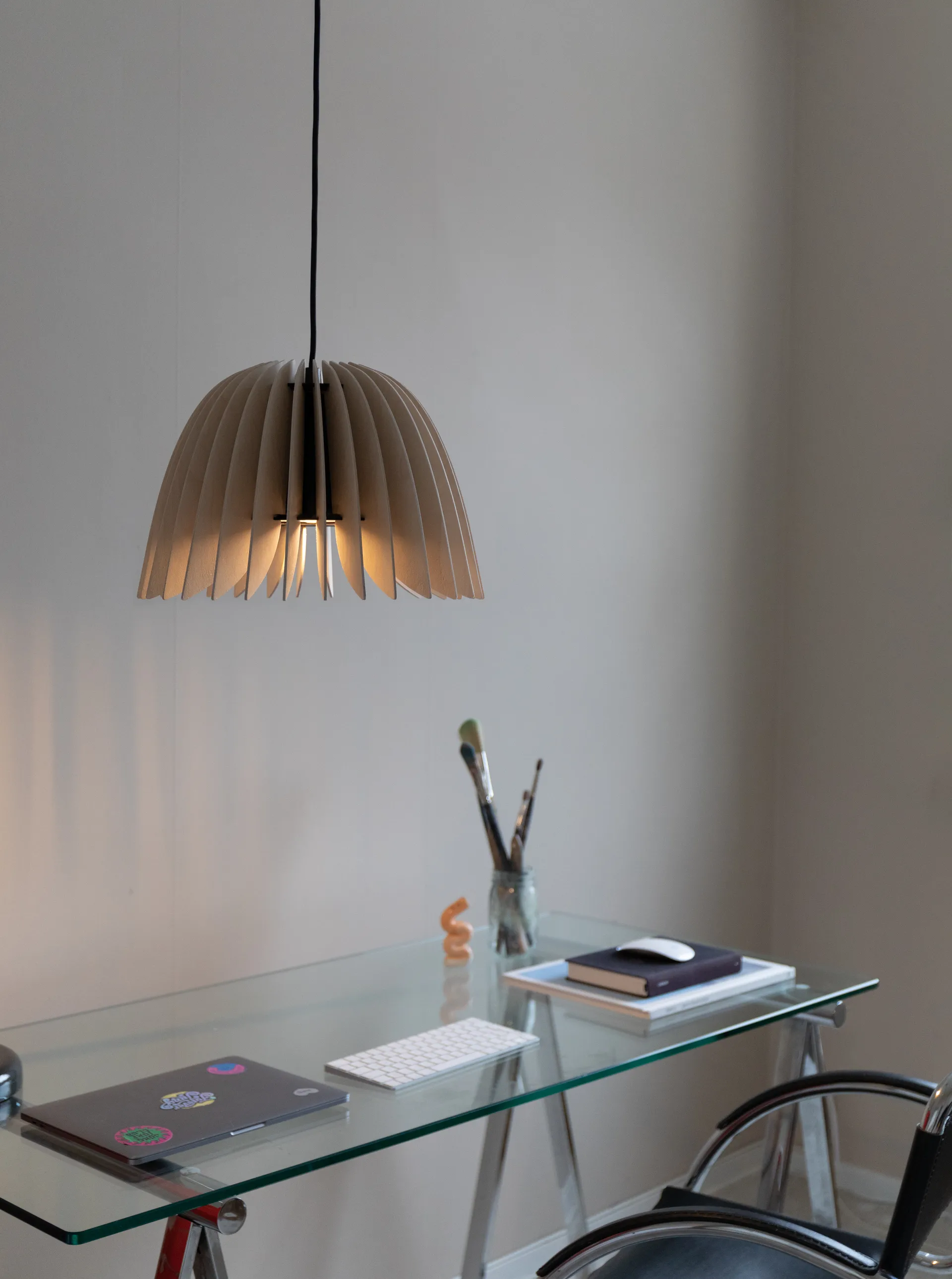 Lámpara colgante Verna 34 Ø34 cm, Abedul Pilke