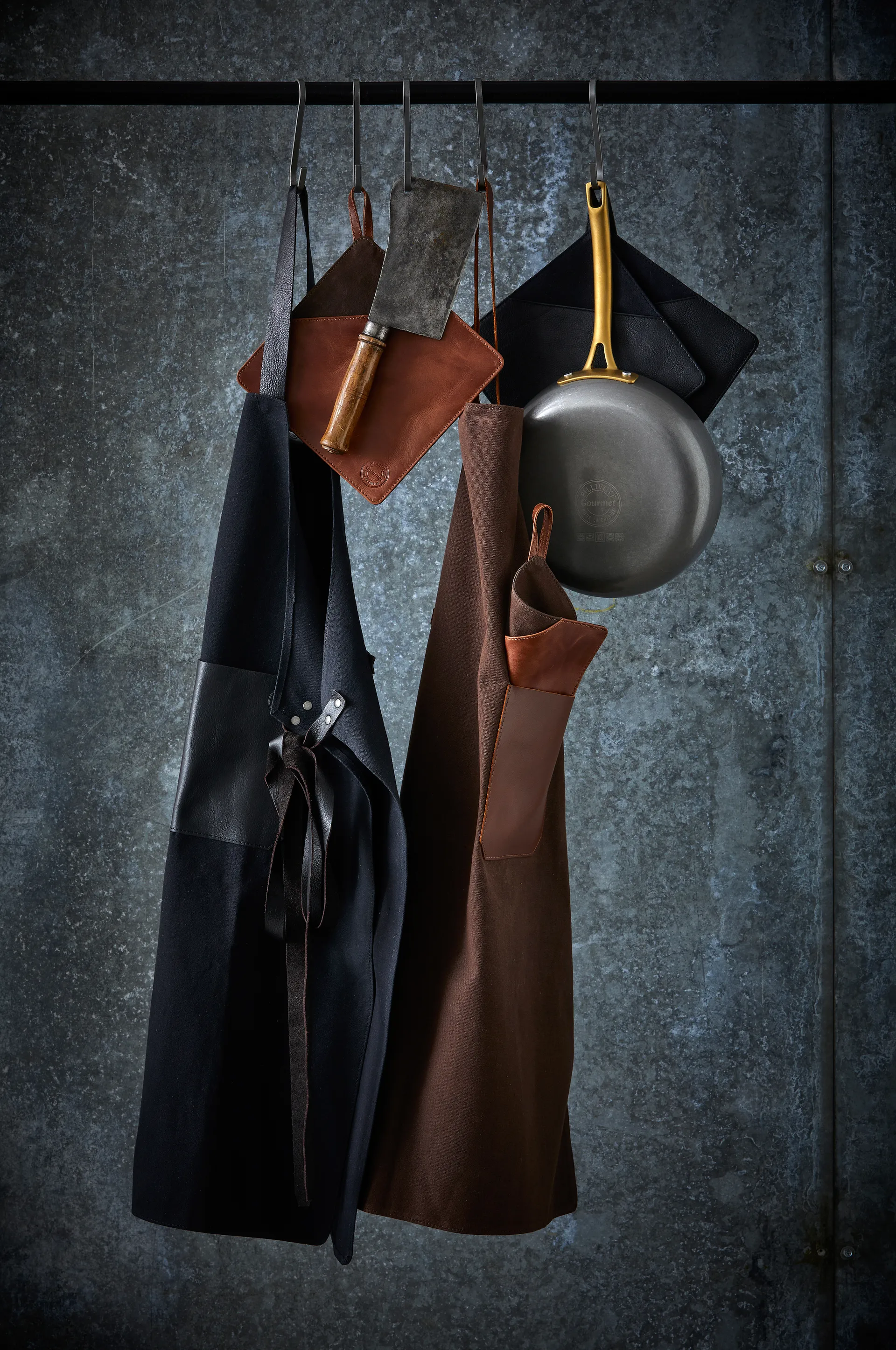 Delantal Pillivuyt Gourmet 70x88 cm, Negro Pillivuyt