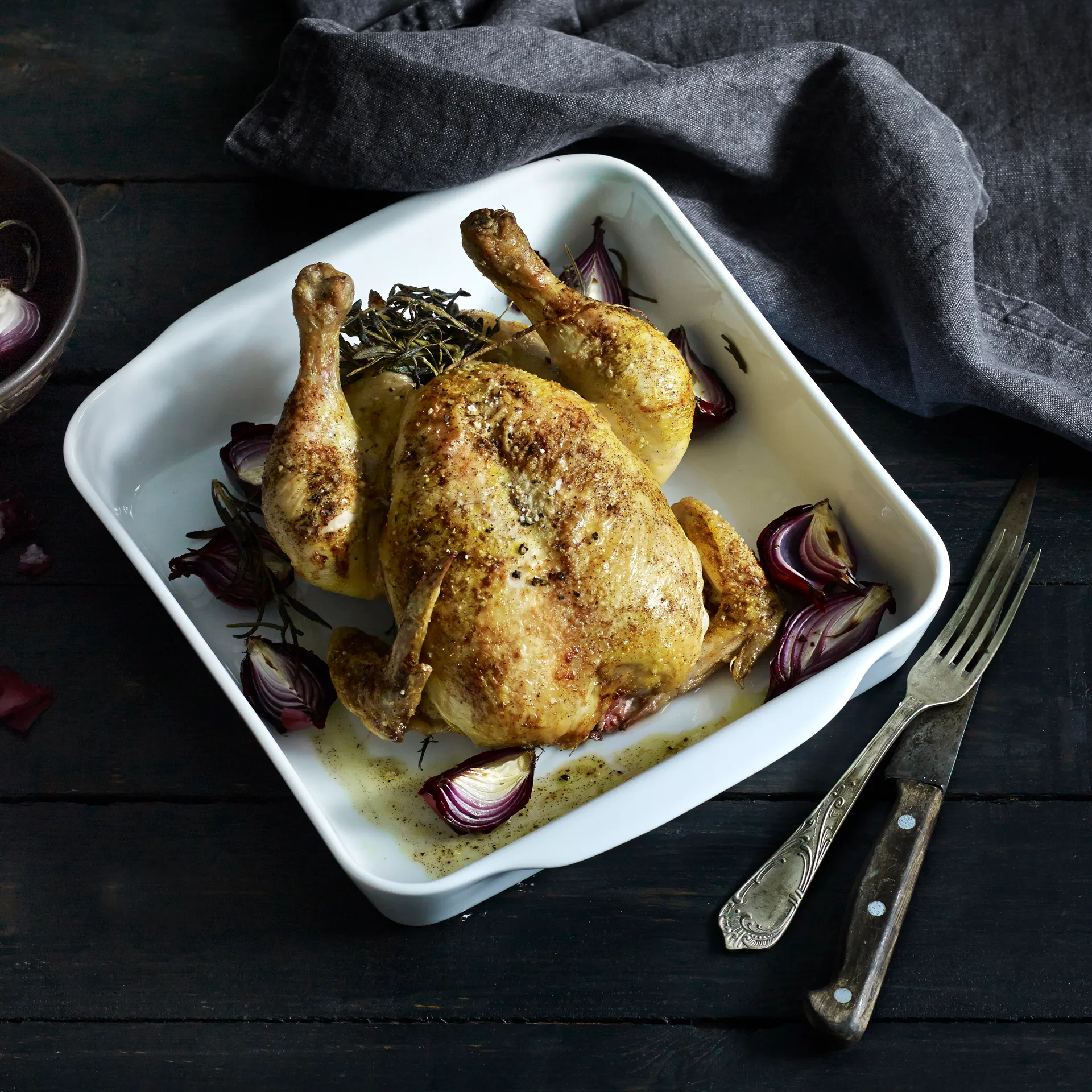 Fuente de servir cuadrada Pillivuyt, blanco, 22x22 cm Pillivuyt