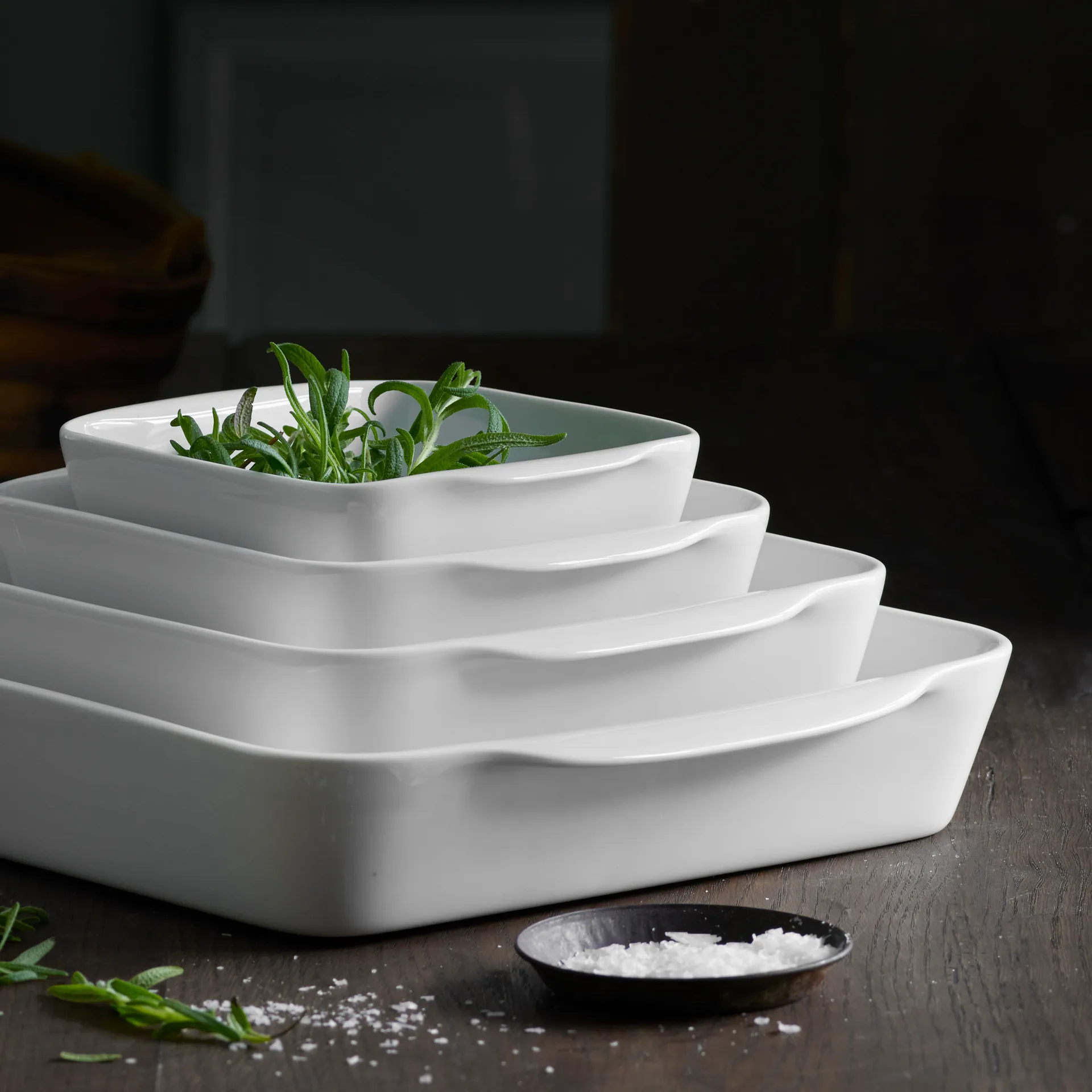 Fuente de servir cuadrada Pillivuyt, blanco, 27x27 cm Pillivuyt