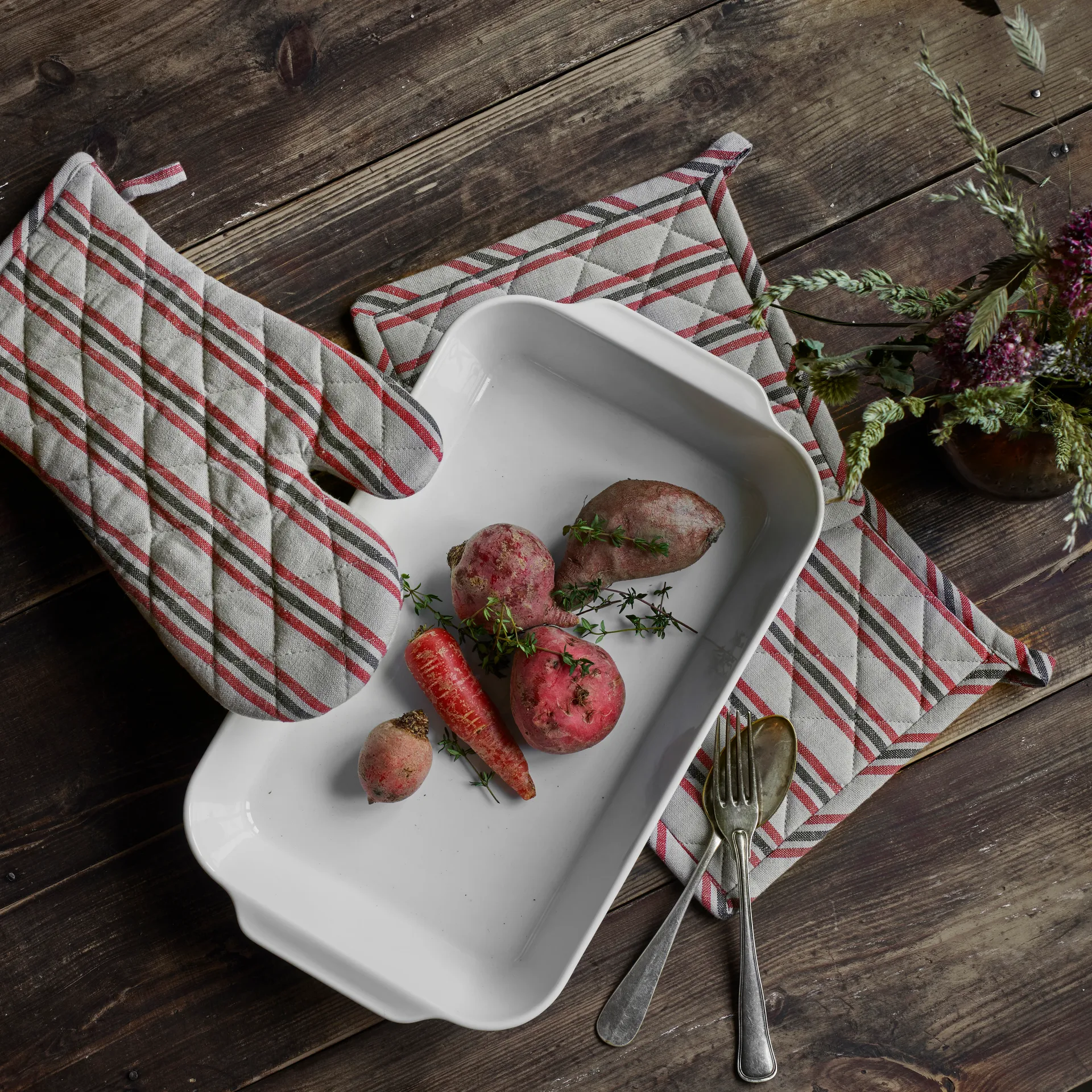 Fuente de servir honda Pillivuyt blanca, 32x17 cm Pillivuyt