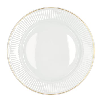 Plato con canto dorado Plissé Ø22 cm - blanco - Pillivuyt