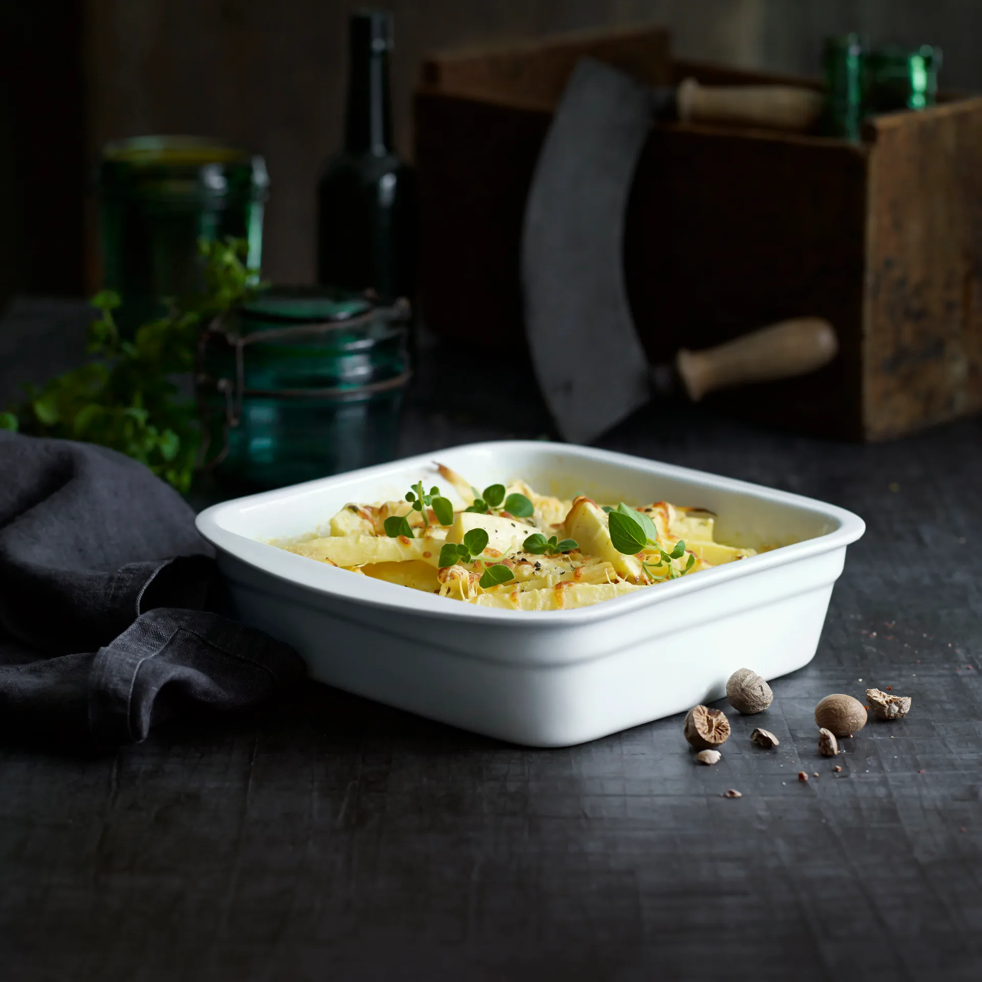 Plato de lasaña Pillivuyt, blanco, 24x24 cm Pillivuyt