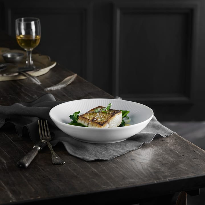 Plato de pasta Plissé Ø 20cm, blanco Pillivuyt