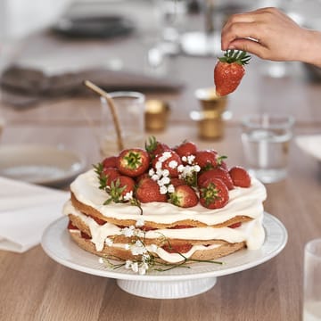 Plato de tarta con pie Plissé Ø 30 cm - blanco - Pillivuyt