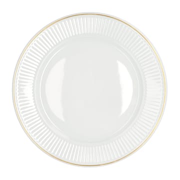 Plato hondo con canto dorado Plissé Ø22 cm - blanco - Pillivuyt