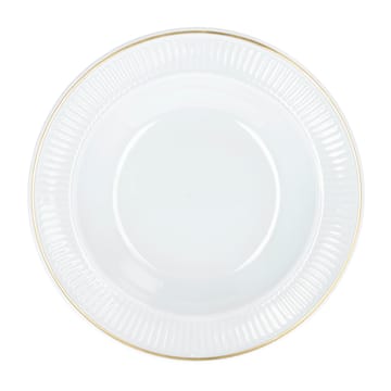 Plato hondo con canto dorado Plissé Ø22 cm - blanco - Pillivuyt