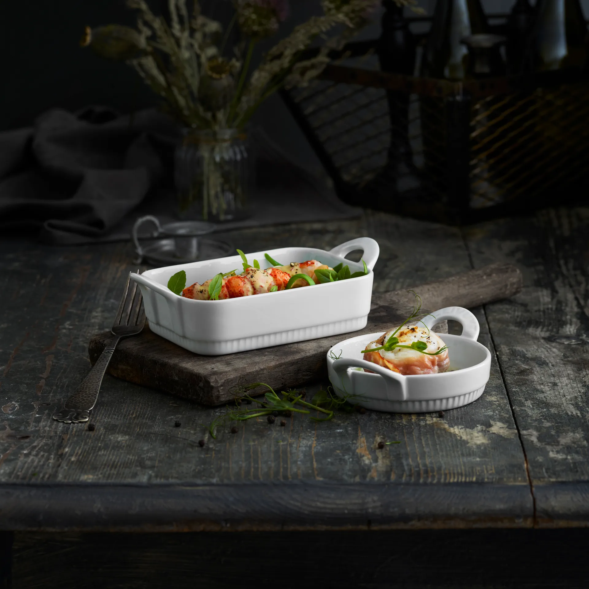 Plato redondo con asas Toulouse, blanco Pillivuyt