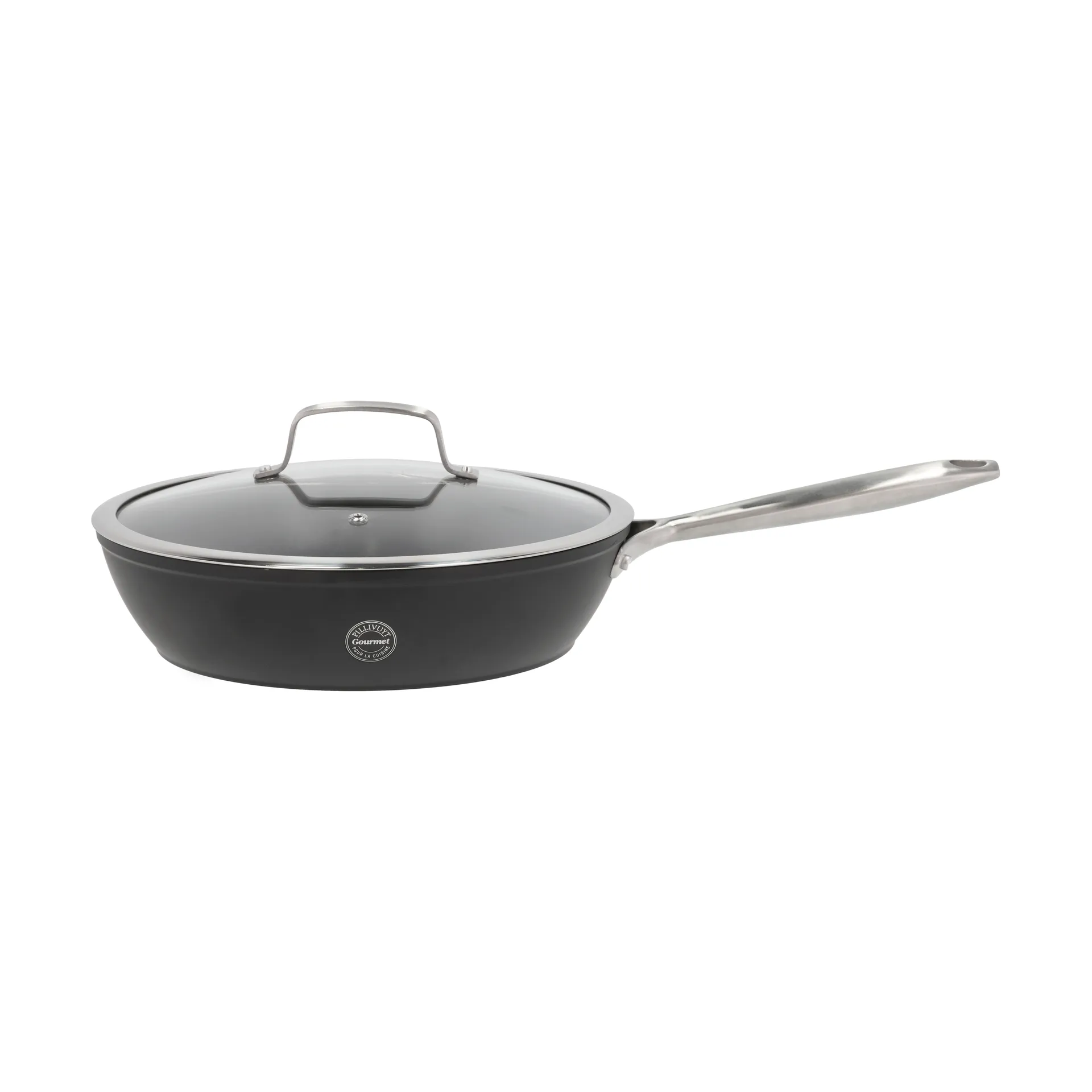 Sartén para saltear Travo cerámica non-stick 28 cm, Negro-aluminio Pillivuyt