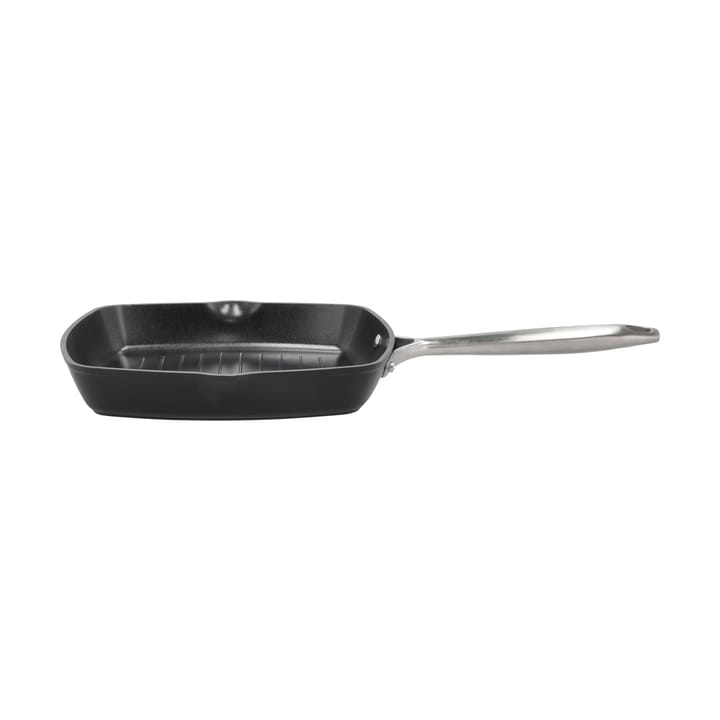 Sartén parrilla Travo cerámica non-stick 24x24 cm - Negro-aluminio - Pillivuyt