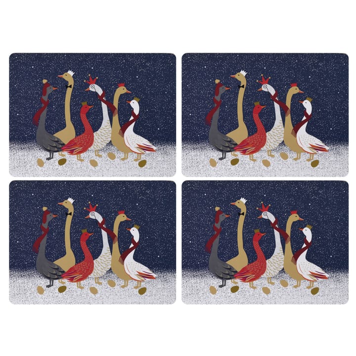 4 Manteles individuales Christmas Geese - 40x30 cm - Pimpernel