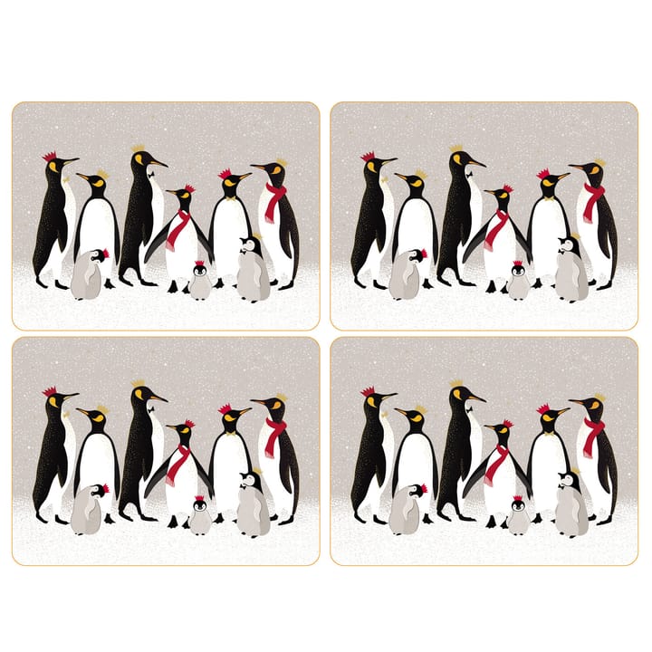 4 Manteles individuales Christmas Penguin - 30x23 cm - Pimpernel