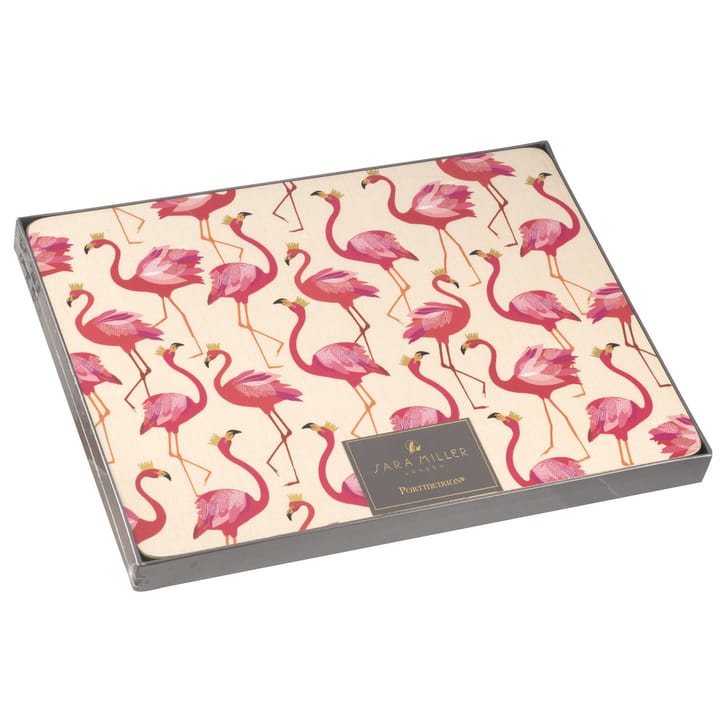 4 Salvamanteles Flamingo - 30x23 cm - Pimpernel