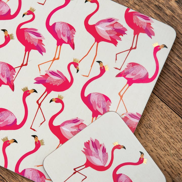 4 Salvamanteles Flamingo - 30x23 cm - Pimpernel