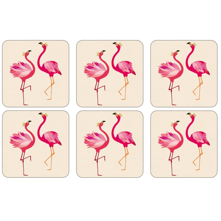 6 Posavasos Flamingo - Rosa - Pimpernel