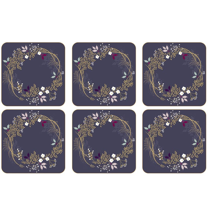 6 Posavasos Garland - azul - Pimpernel