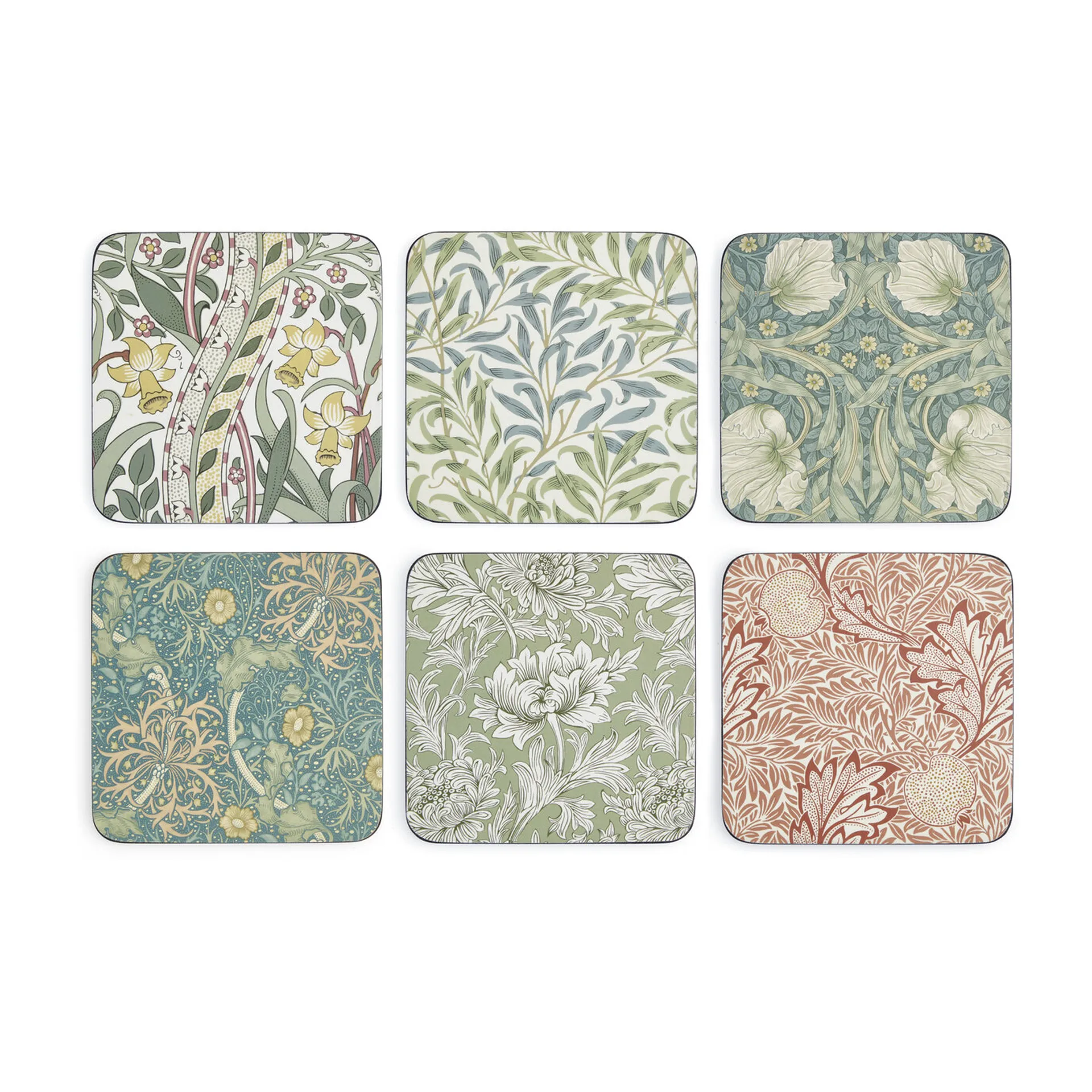 6 Posavasos William Morris, Mix & match Pimpernel