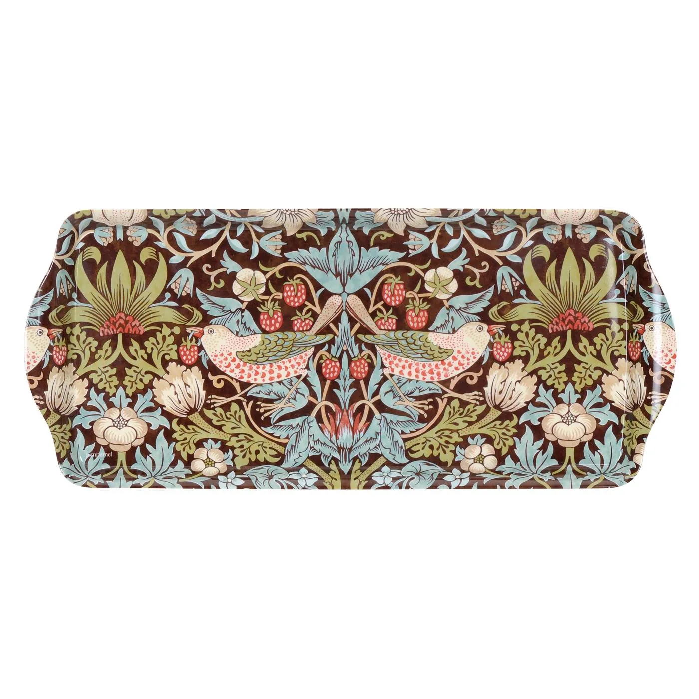 Bandeja de sándwich Strawberry Thief, marrón Pimpernel