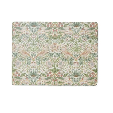 Individual Strawberry Thief 30x40 cm, 4 unidades - Green - Pimpernel