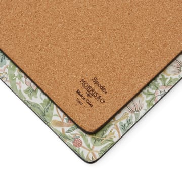 Individual Strawberry Thief 30x40 cm, 4 unidades - Green - Pimpernel
