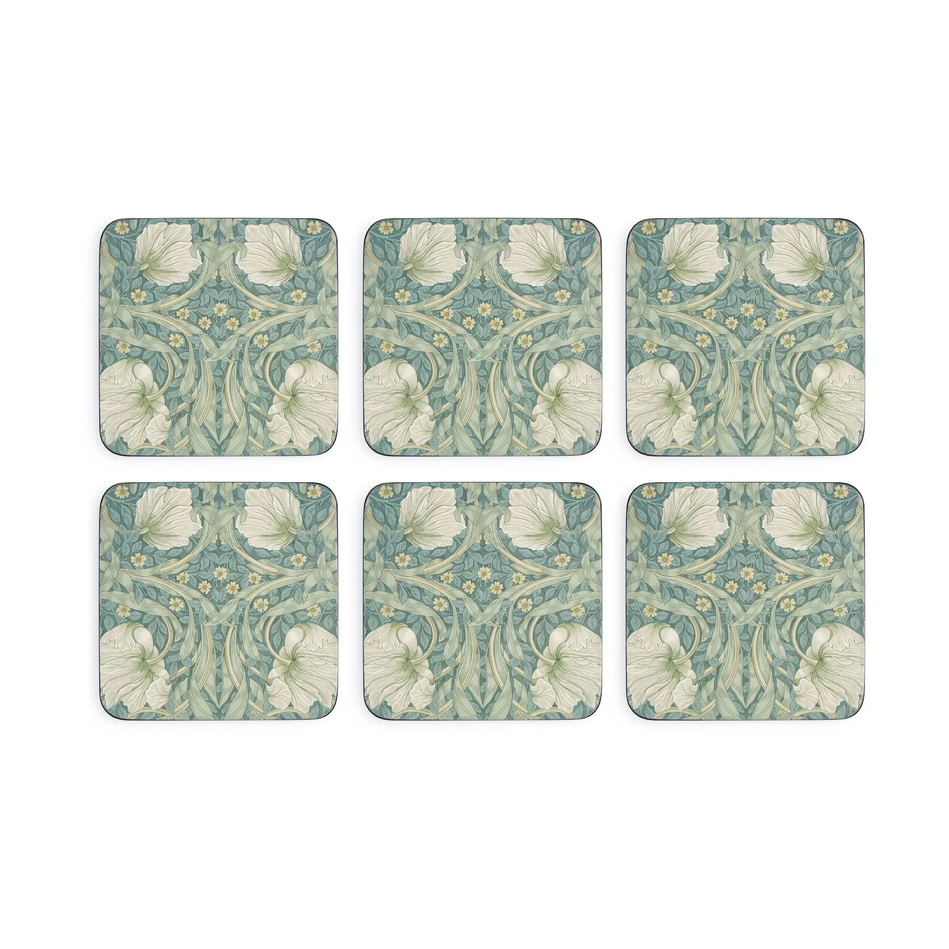 Posavasos Morris & Co Pimpernel  6-pack, Verde, azul Pimpernel
