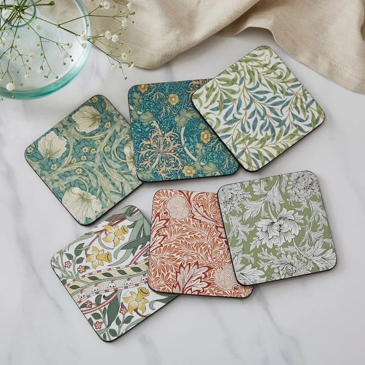 Posavasos Morris & Co Pimpernel  6-pack, Verde, azul Pimpernel