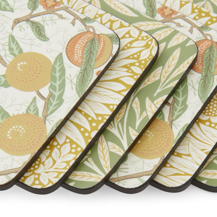 Posavasos Morris & Co Simpley mixed 6 piezas, Fruit, Willow, Marigold Pimpernel