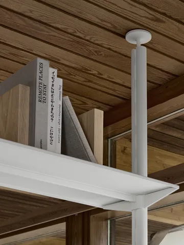 Sistema de estanterías Pira G2, F C A Blanco/Roble 240-247 cm - Pira