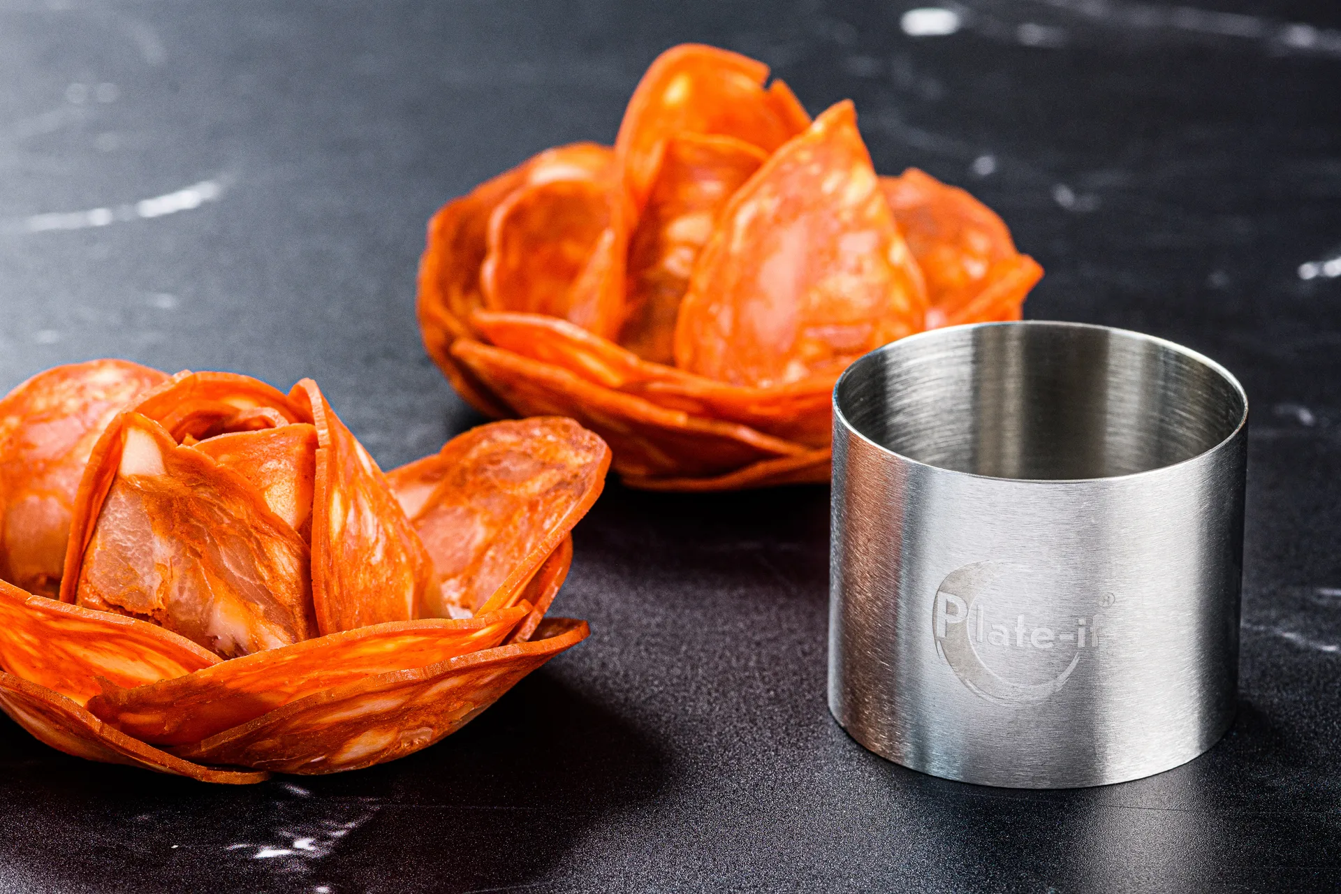 Moldes para decoración Plate-it 4 piezas, Acero Plate It