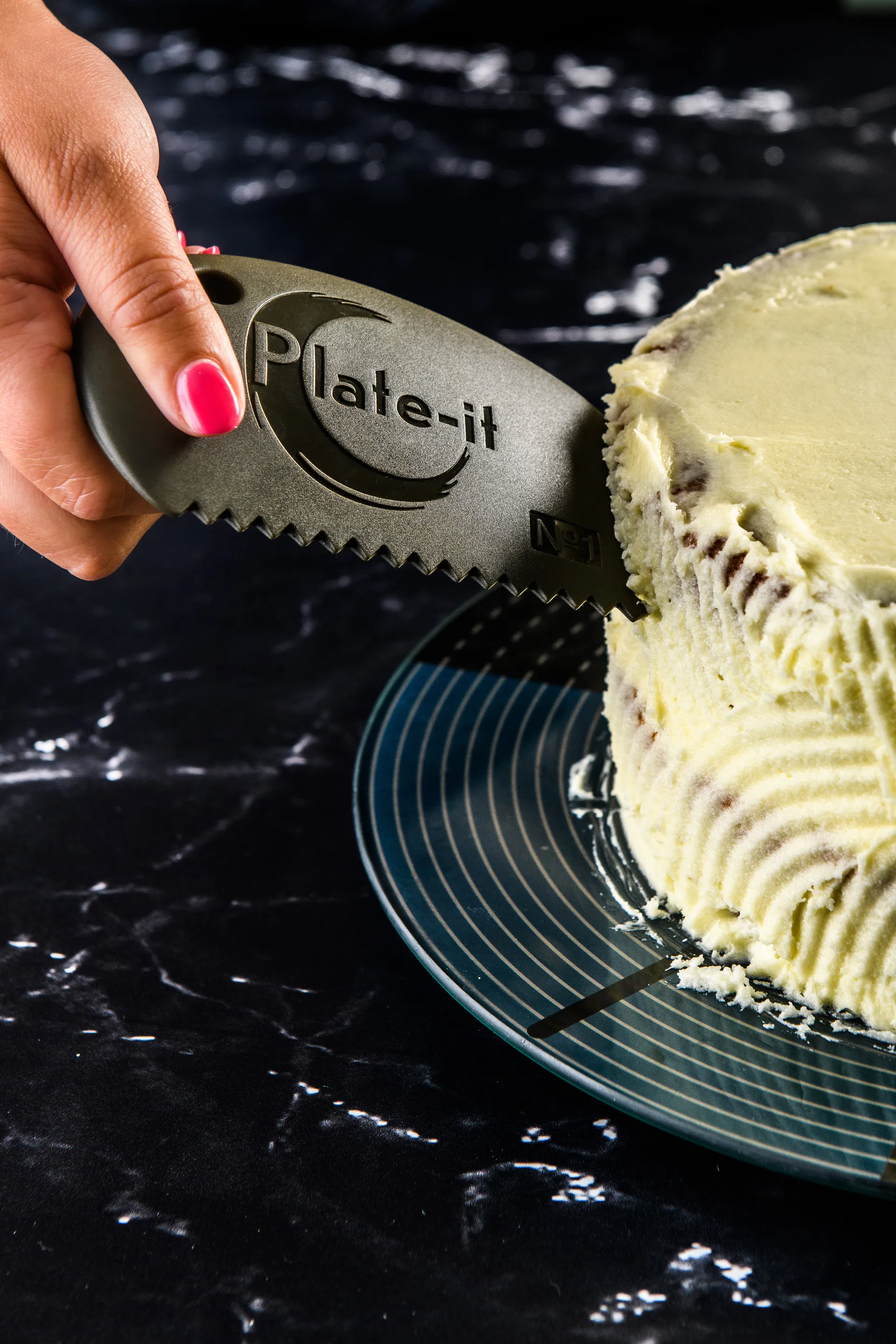 Set de 3 raspadores Plate-it, Gris Plate It