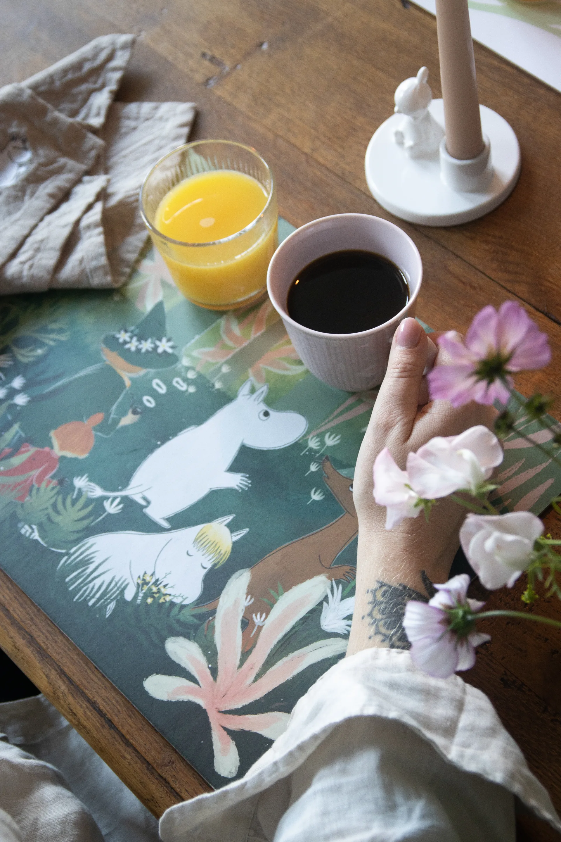 2 manteles individuales Moomin, Multi Pluto Design