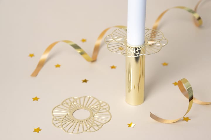 2 Protectores de vela Sun, Dorado Pluto Design