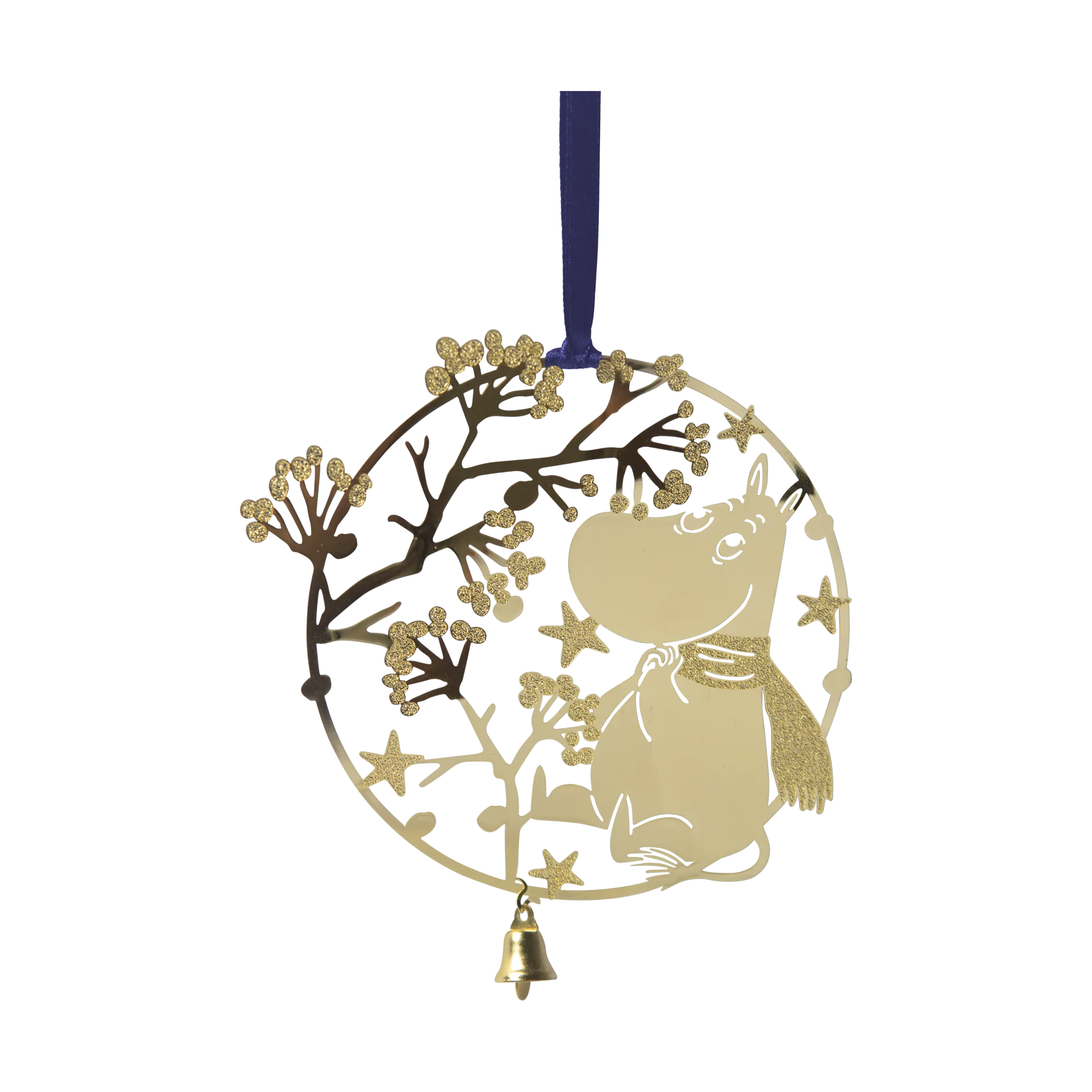 Adorno de Navidad Mumin first snow, Oro Pluto Design