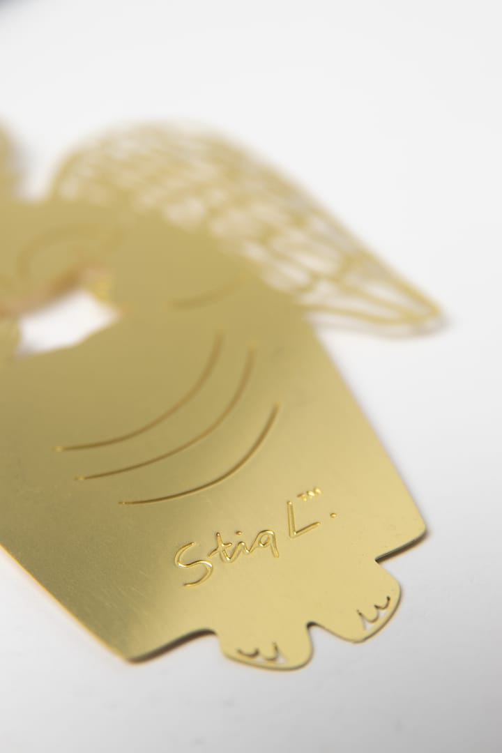 Adorno navideño Stig L Gingerbread Angel, Dorado Pluto Design